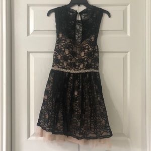 Black lace dress